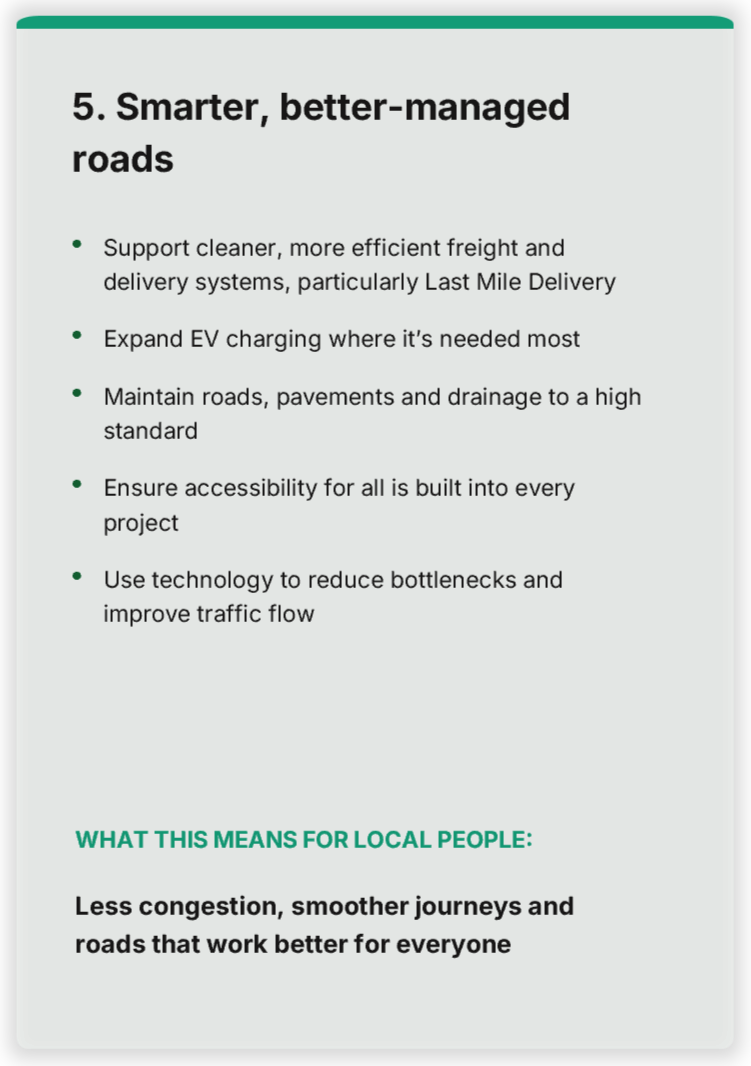 Strategic priority 5 Strategic priority 5: Smarter, better managed roads